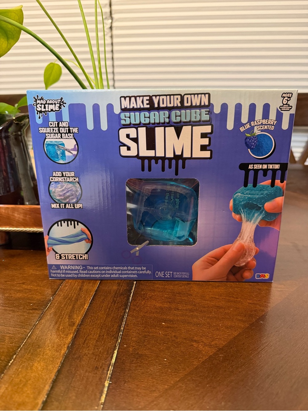 Make Your Own Sugar Cube Slime Kit - Blue